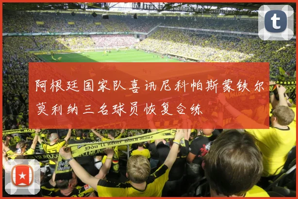 阿根廷国家队喜讯尼科帕斯蒙铁尔莫利纳三名球员恢复合练